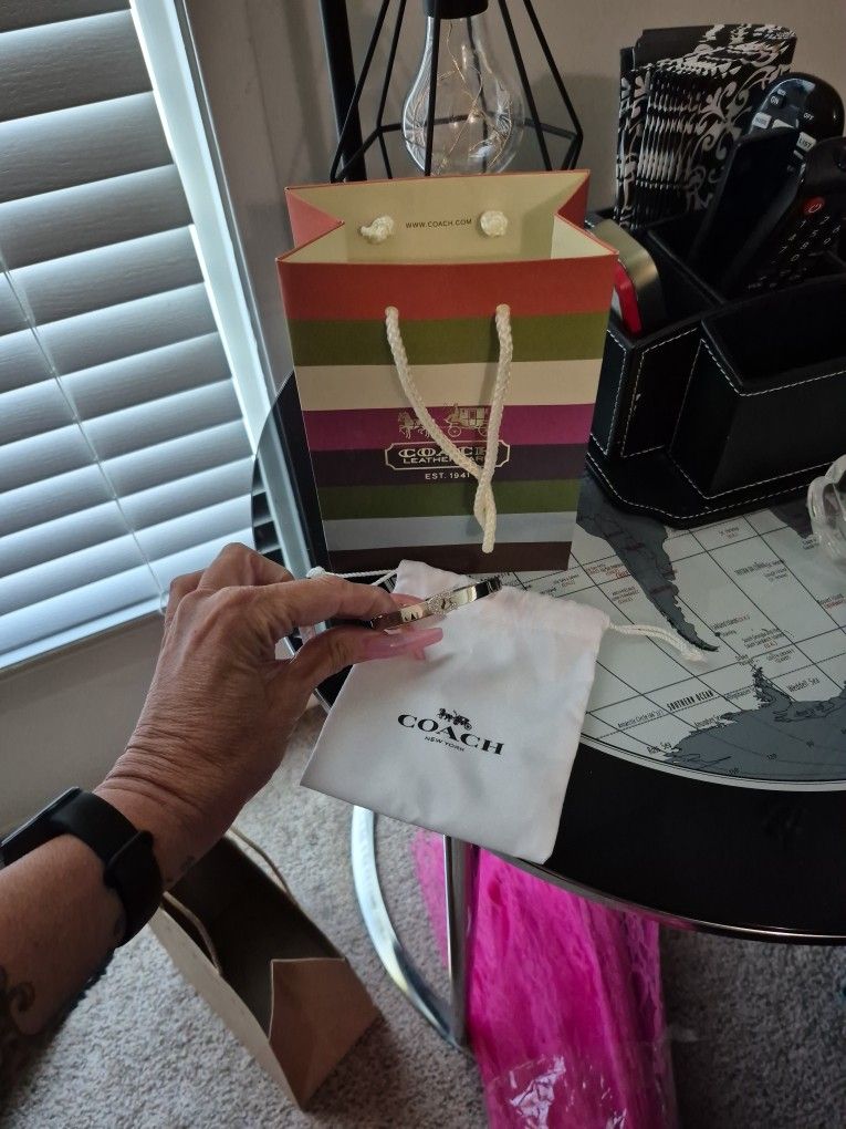 Coach Bangle NEW With Dust Bag And Bag!