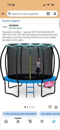 New inbox 14ft trampoline LED lights
