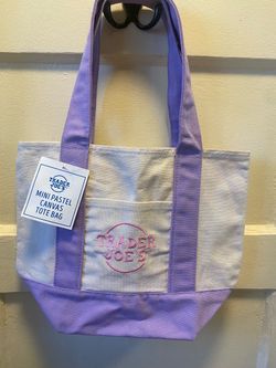 Trader Joe’s lavender mini tote bag