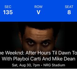 The Weeknd & playboy carti tix Houston