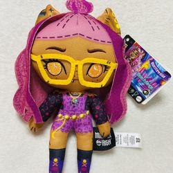 NWT 6” Monster High Stitchlings Talking Clawdeen Wolf Plush