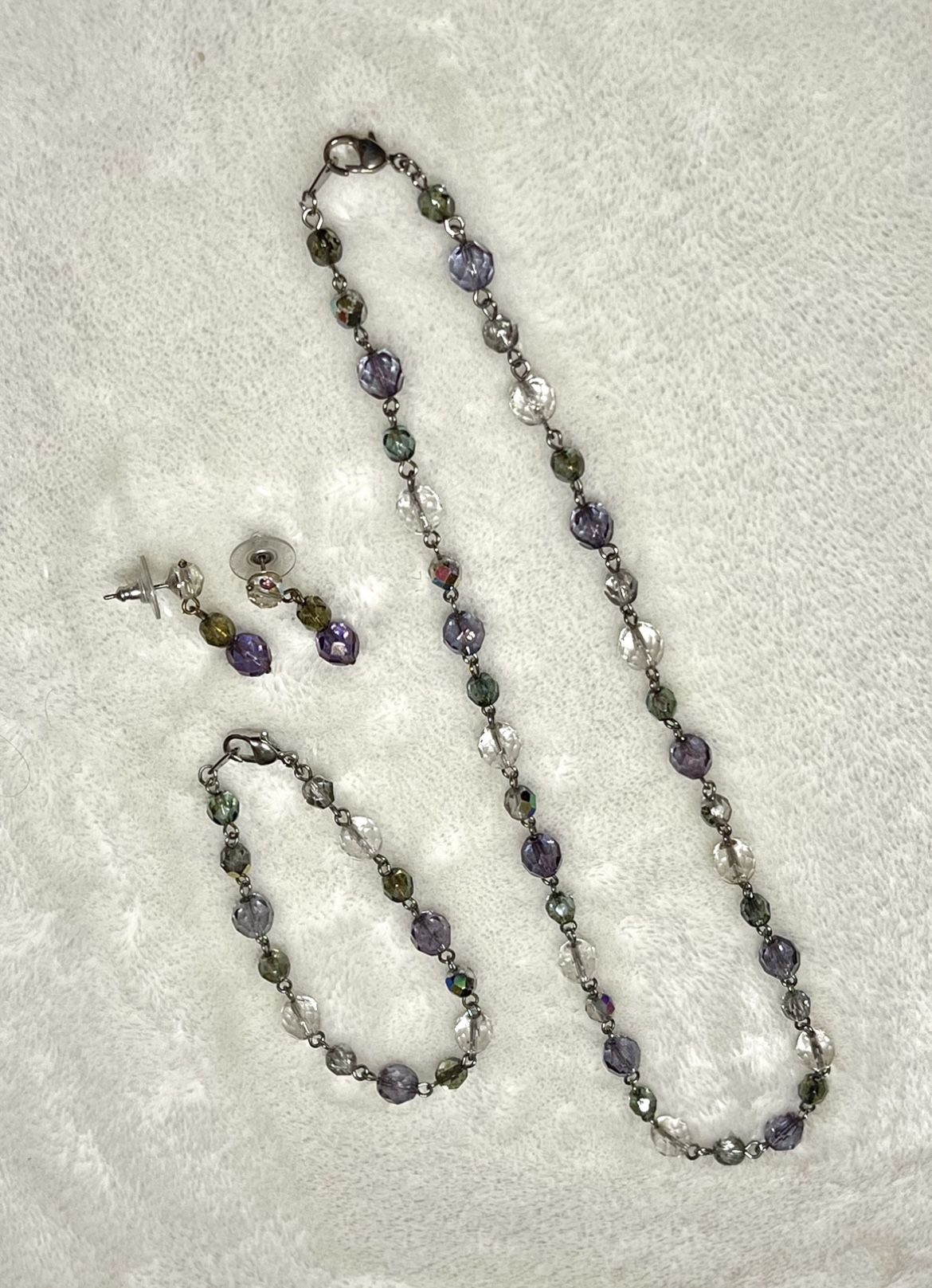 Vintage Premier Designs 3-pc Beaded Jewelry Set