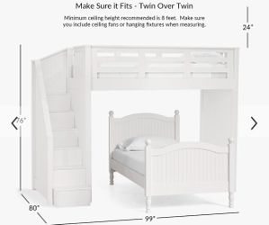 Pottery Barn Loft Bed & Lower Bed