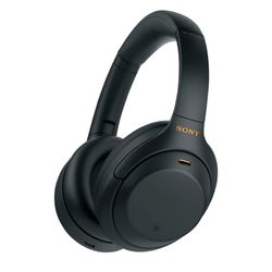 Sony - WH1000XM4 Wireless Noise-Cancelling Over-the-Ear Headphones - Black