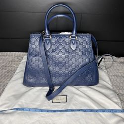 WOMENS GUCCI BAG⭐️BLUE LEATHER⭐️100% AUTHENTIC⭐️BRAND NEW NEVER WORN ⭐️