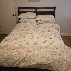 Bed Frame, Mattress With Box Spring