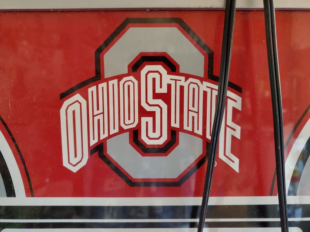 Buckeyes/Ohio State University/ Clock/ Thermometer/ Electric