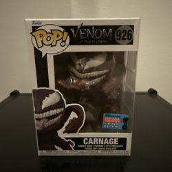 Carnage Funko Pop #926 Venom 2021 Fall Convention Exclusive Marvel Vinyl Figure 