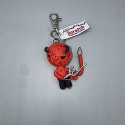 String doll Scratch keychain