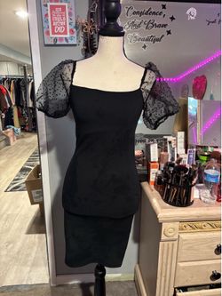 NWOT New Look midi dress w puff sleeve