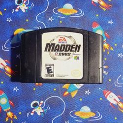 Madden 2002 Nintendo 64 N64 Authentic Tested Saves Polished Pins 