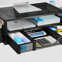 2tier Metal Computer Monitor Stand