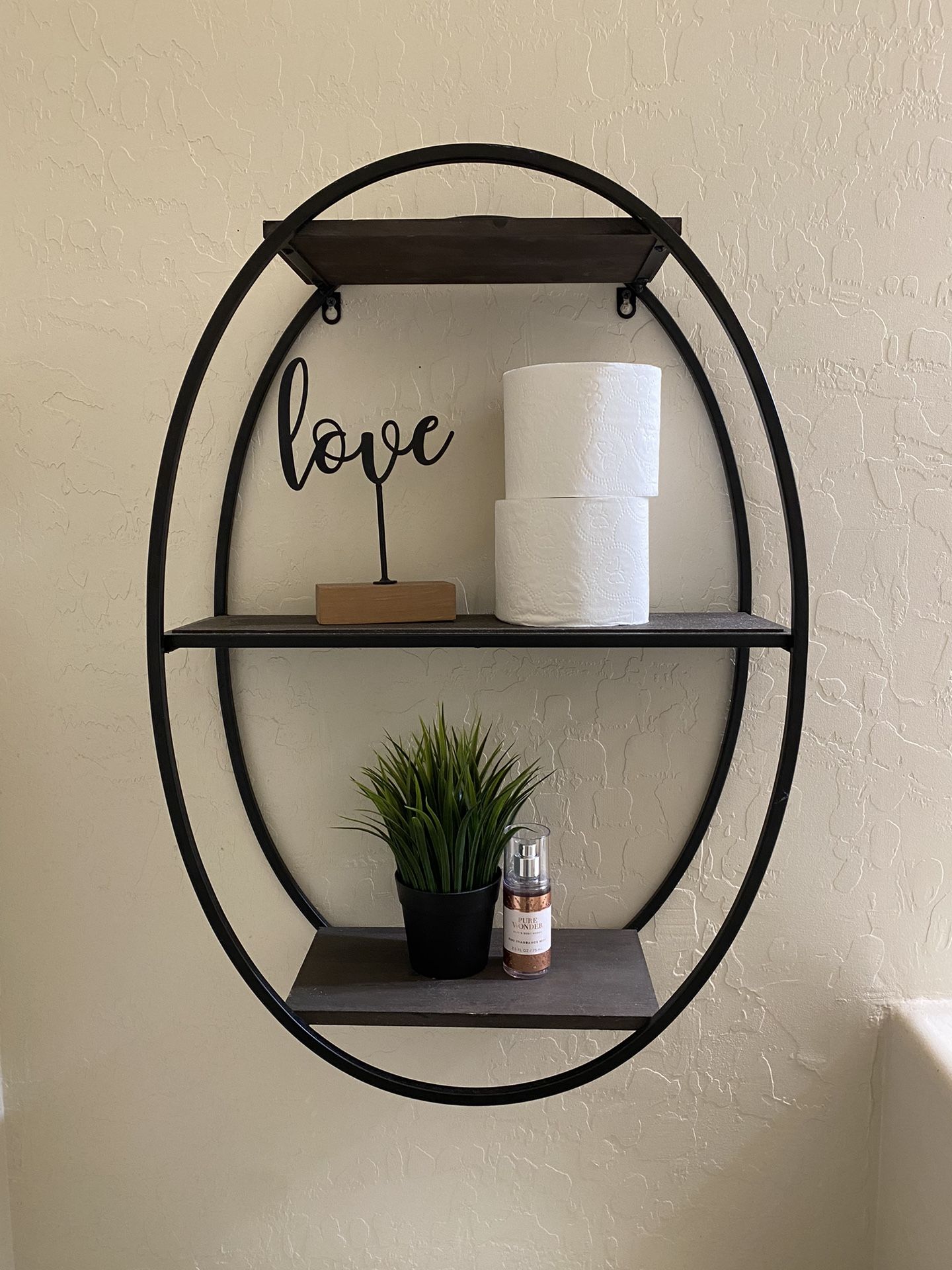 2 Oval Floating Shelves (both For $30)