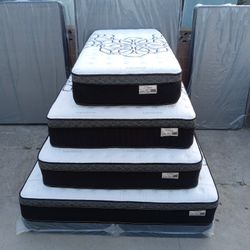 🟩queen Size Pillow Top Mattress 12" Thick 