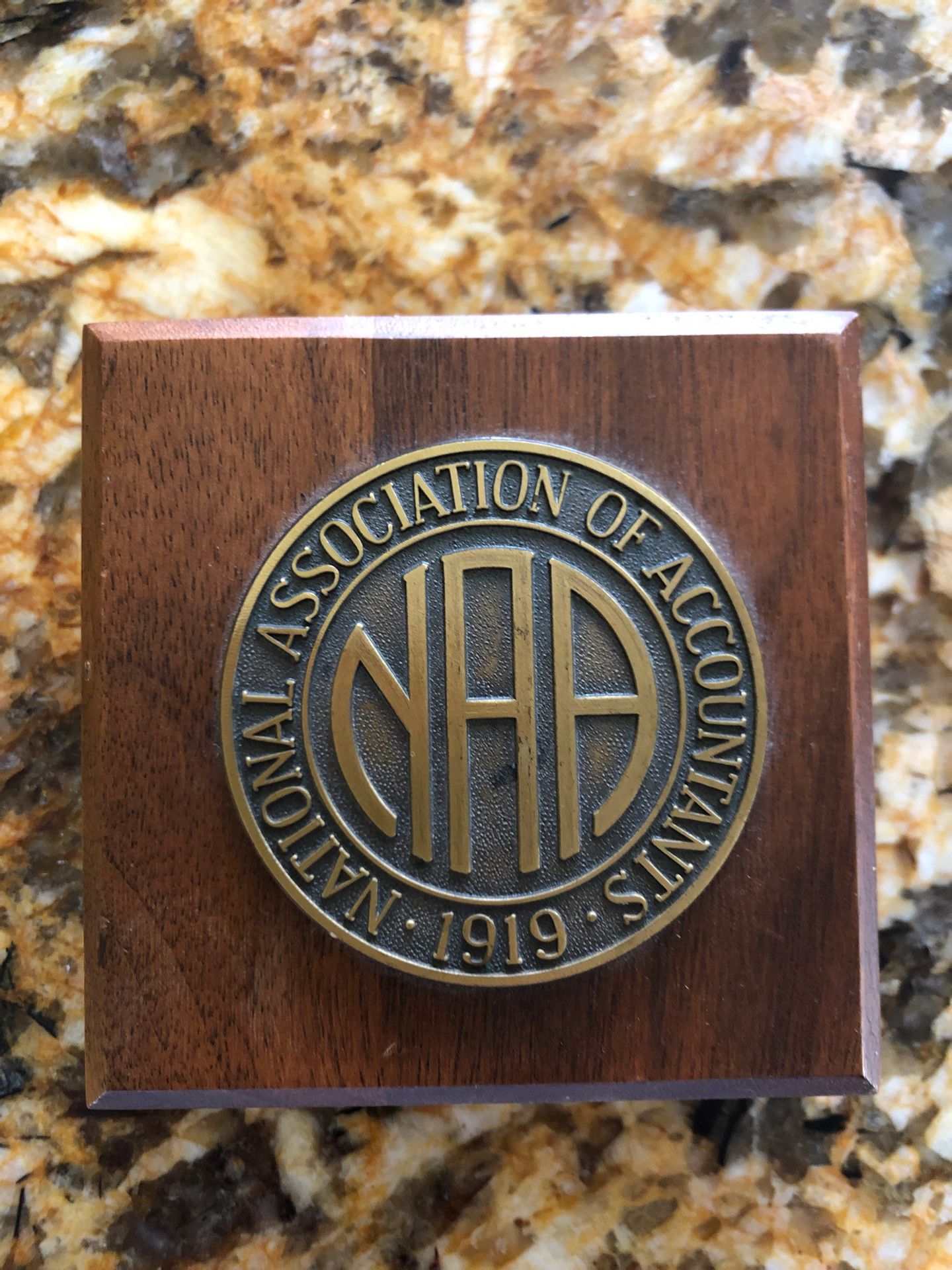 National Association of accountants (NAA) paperweight