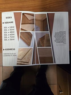 REAL WOOD RESTAURANT TABLE TOPS 