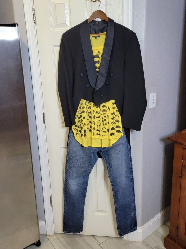 4 Pc Steve Perry From Journey 80s Halloween Costume