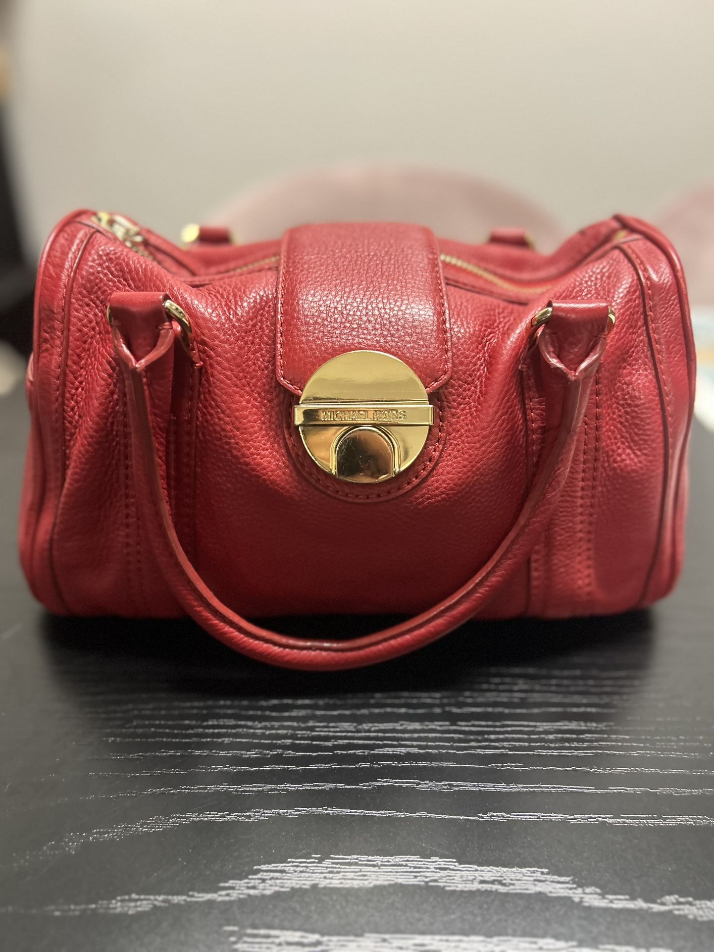Michael Kors Red Leather Purse – Vintage 