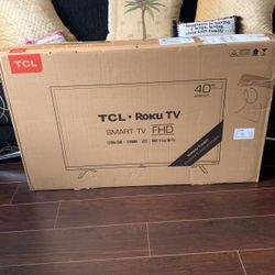 40” TCL ROKU SMART TV FHD - Brand New in Box