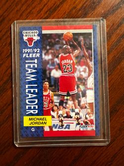 Michael Jordan team leader card