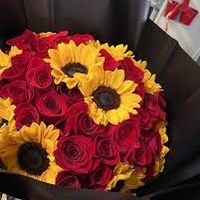 Roses And Sunflowers