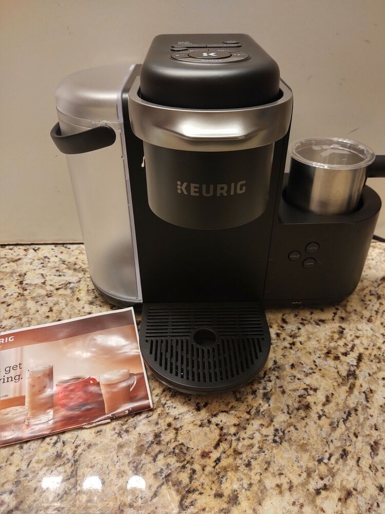Keurig K Cafe Single Serve K Cup Pod Coffee Latte Maker Dark Charcoal