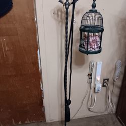 Antique Bird Cage Floor Stand