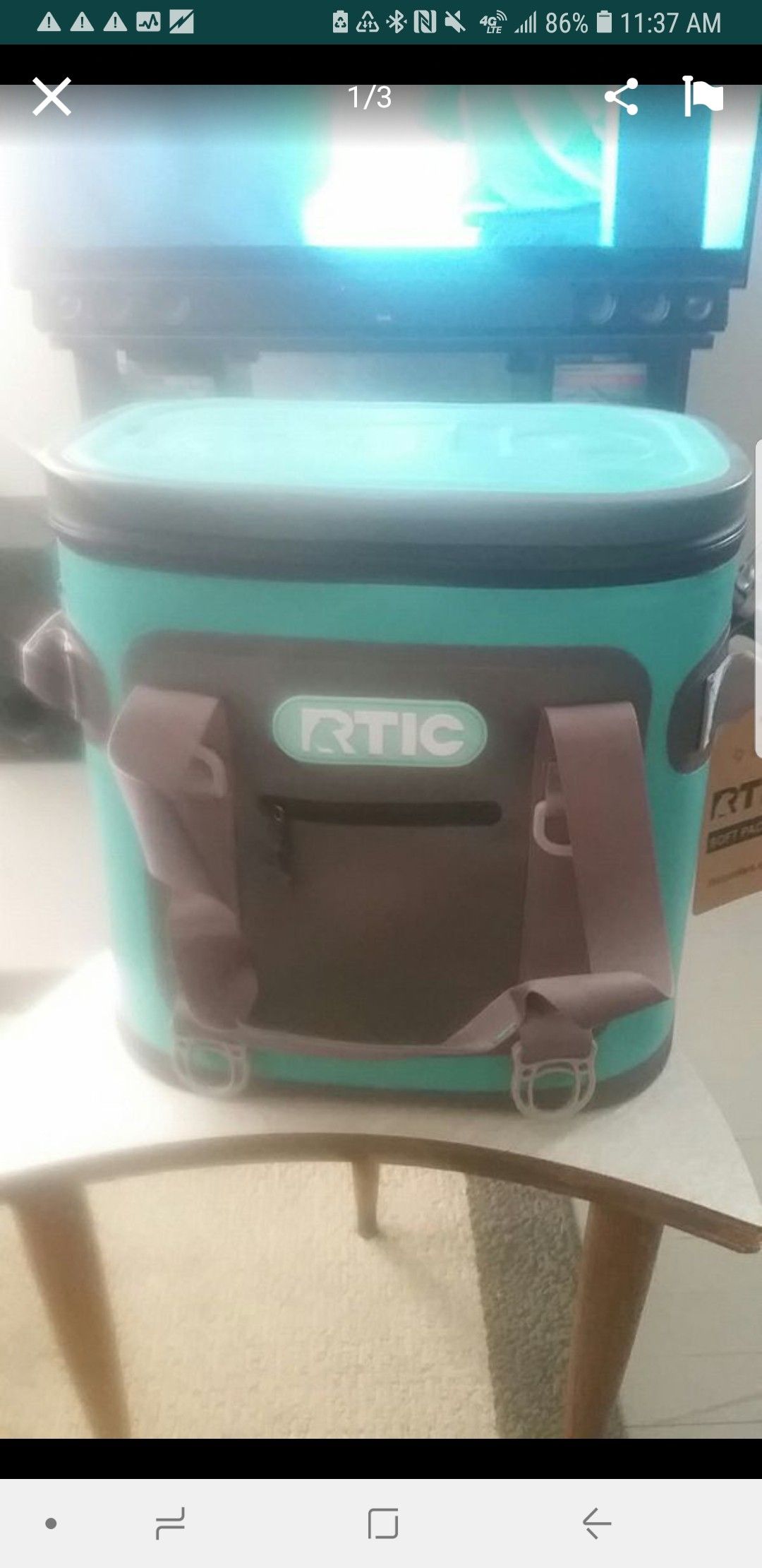 RTIC 20 seafoam green cooler