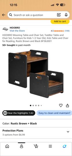 Toddler table and chair
