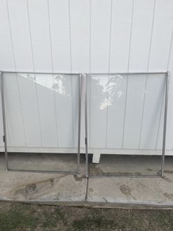 2 Used Single Pane Sliders