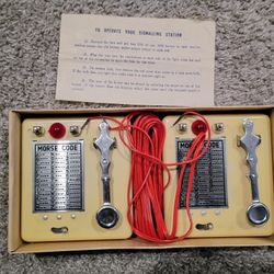 Space Station Morse Code W Toys N° 107 Made IN Hong Kong Age '60s Original Box