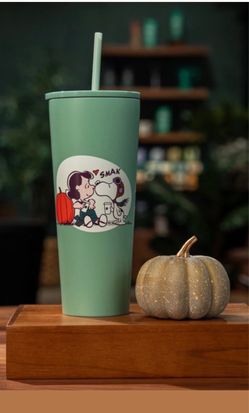 Starbucks x peanut snoopy & Lucy cold cup tumbler