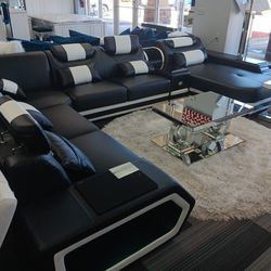 Available in black white white while supplies last top grain leather sofa sectional with Chase