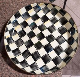 Mackenzie Childs Courtly Check Abundance bowl