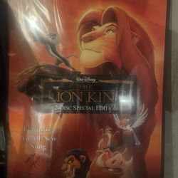 Lion King Poster Signed By Elton John