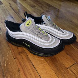 Nike Air Max 97 ‘Icons - Neon’ Pure Platinum Black Volt DX4235-001 Men’s Size 11