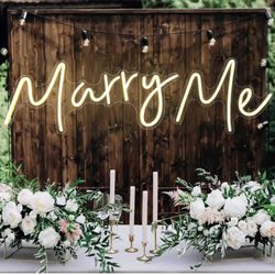 Marry Me Neon Sign  $35 