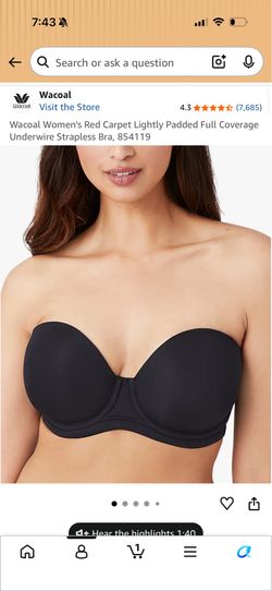 Wacoal Strapless Bra 36DDD