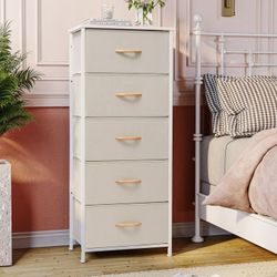  Black 5-Drawer Dresser Household Vertical Storage Tower Chest