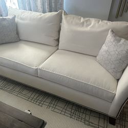 92” White Thomasville Couch 