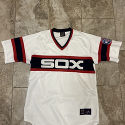 Vintage White Sox 75th Comiskey Park Baseball Majestic Cooperstown Jersey Size   XL  
