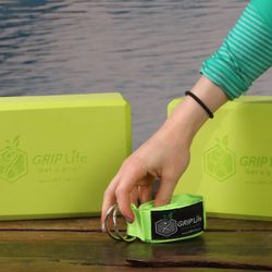 GRIP PREMIUM YOGA BLOCK STRETCH SET YOGA PILATES FITNESS (bonus strap included)