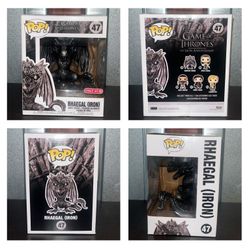 Funko Pop TV GAME OF THRONES Rhaegal Dragon (Iron) Exclusive 