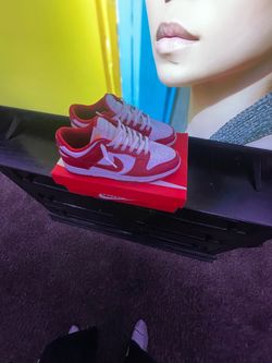 Nike Dunk Low Red and White Sneakers
