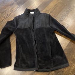 Girls Black Champion Fleece Jacket, size 10/12