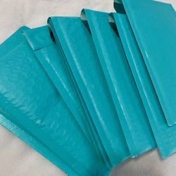 40 4”x7” Aqua Bubble Padded Mailing Envelopes