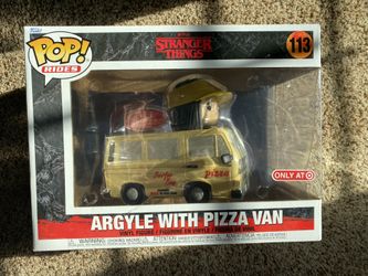 Stranger Things Argyle With Pizza Van Funko Pop Exclusive 