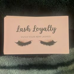 Lash Loyalty Cards 