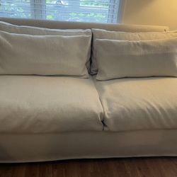 Modern High Quality Westwood Furniture(Brand)-Custom Furniture Expressions(Collection)Loveseat-Linen