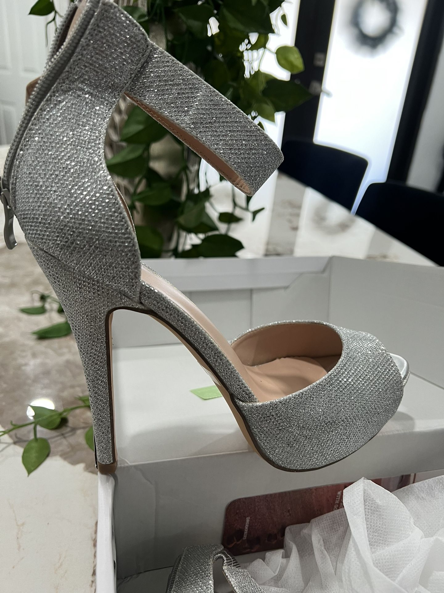 Women's High Heels Platform Sandals Ankle Strap Slingback Dress Sandal Pump Shoe Peep Toe